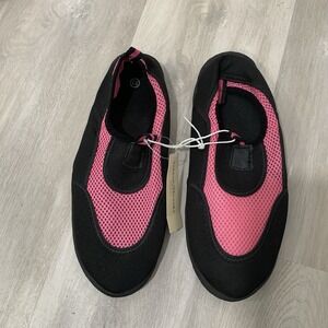 Bobbie‎ Brooks Ladies Size L(9-10) Swimming Shoes Black Pink Play Beach NEW
